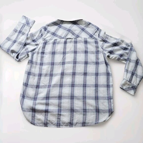 Roots Shirt Womens L Plaid Buttons Cotton LS Campus Gorpcore Western Boho - Picture 2 of 16